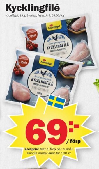 Pekås Kronfågel kycklingfilé erbjuda