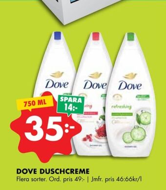 ÖoB Dove duschtvål erbjuda
