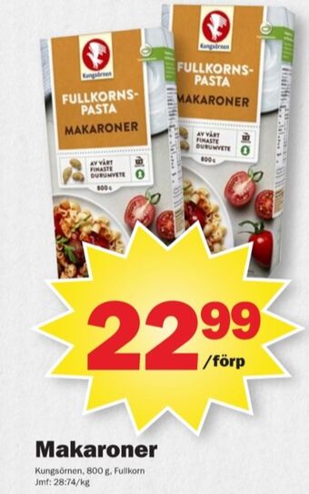 Pekås Kungsörnen makaroner erbjuda