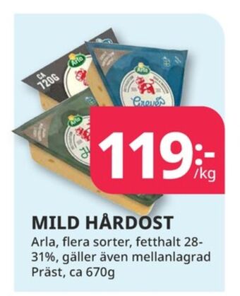 Tempo Arla grevé erbjuda