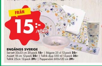 ÖoB Sjöbogården servetter erbjuda