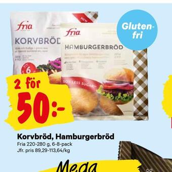 City Gross Korvbröd, hamburgerbröd erbjuda