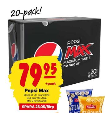 City Gross Pepsi max erbjuda