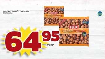 Matdax Felix köttbullar erbjuda