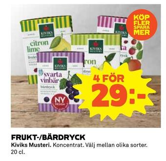 Coop Konsum Frukt-/bärdryck erbjuda
