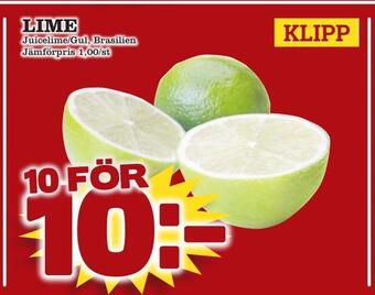 minmatbutik Lime erbjuda