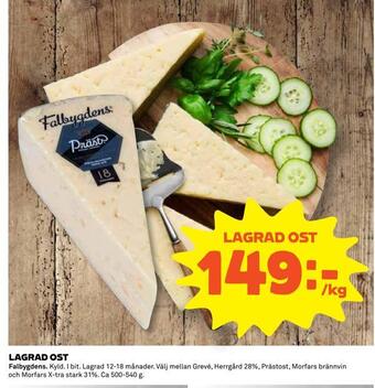 Coop Konsum Lagrad ost erbjuda