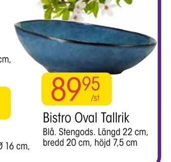 EKO Bistro oval tallrik erbjuda