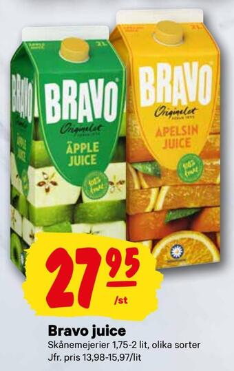 City Gross Bravo juice erbjuda