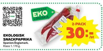 Stora Coop Ekologisk snackpaprika erbjuda