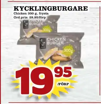 Supergrossen Kycklingburgare erbjuda