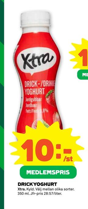 Stora Coop Drickyoghurt erbjuda