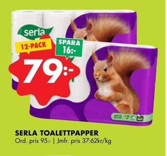 ÖoB Serla toalettpapper erbjuda