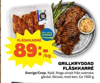 Stora Coop Grillkryddad fläskkarré erbjuda