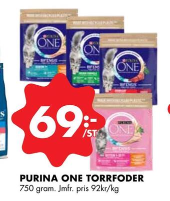 ÖoB Purina one torrfoder erbjuda
