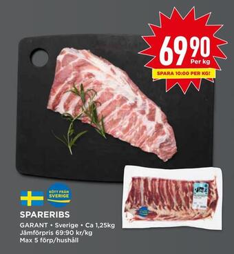 Willys Spareribs erbjuda