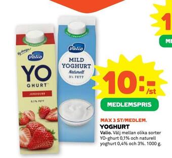Stora Coop Yoghurt erbjuda