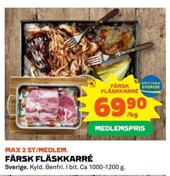 Coop Färsk fläskkarré erbjuda