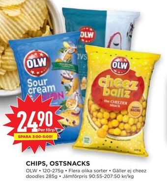 Willys Hemma Chips, ostsnacks erbjuda