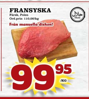 Supergrossen Fransyska erbjuda