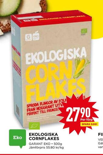 Willys Ekologiska cornflakes erbjuda