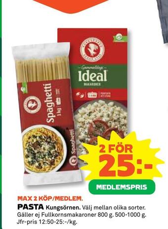 Coop Pasta erbjuda