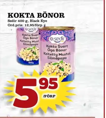 Supergrossen Kokta bönor erbjuda