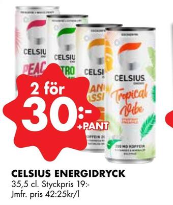 ÖoB Celsius energidryck erbjuda