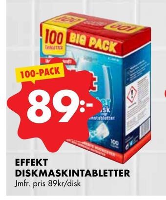 ÖoB Effekt diskmaskintabletter erbjuda