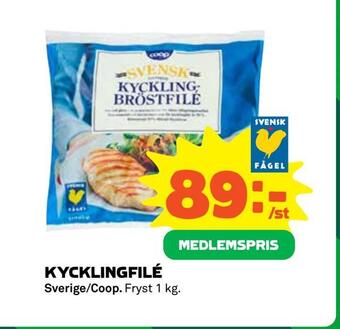 Coop Kycklingfilé erbjuda