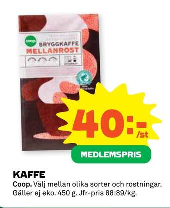 Coop Kaffe erbjuda