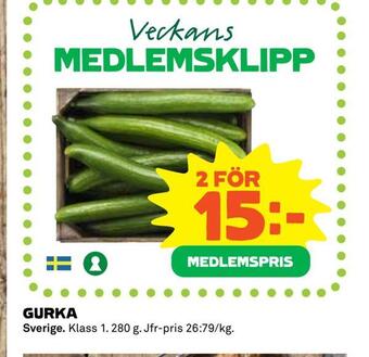 Coop Extra Gurka erbjuda