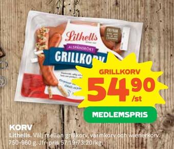 Coop Extra Grillkorv erbjuda