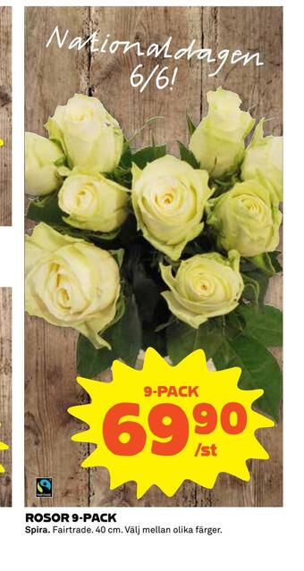 Coop Extra Rosor 9-pack erbjuda