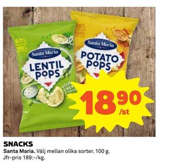 Coop Extra Snacks erbjuda