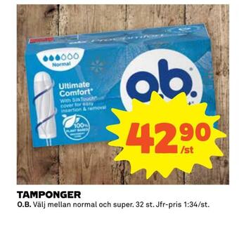 Coop Extra Tamponger erbjuda