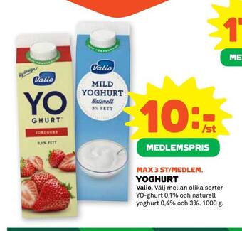 Coop Forum Yoghurt erbjuda
