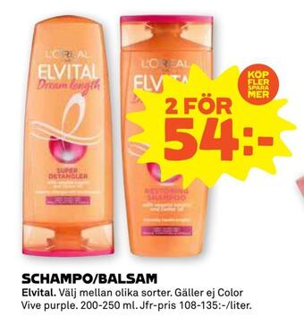 Coop Forum Schampo/balsam erbjuda