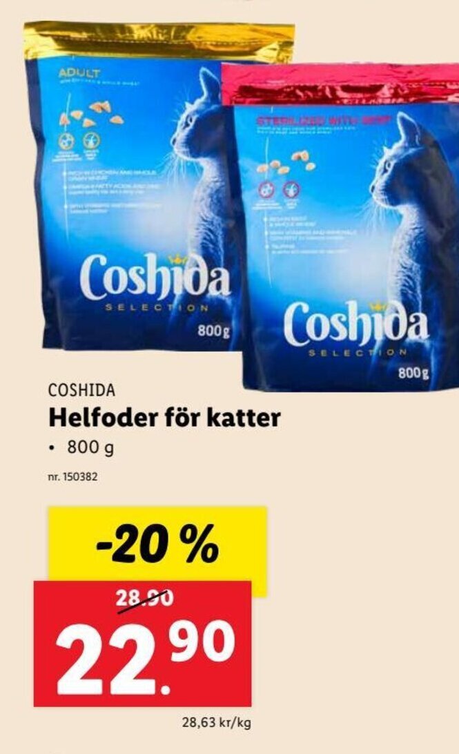 COSHIDA Helfoder för katter erbjudande hos Lidl