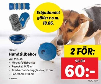Lidl zoofari Hundtillbehör erbjuda
