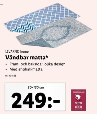 Lidl LIVARNO home Vändbar matta* erbjuda