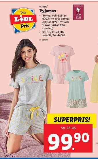 Lidl Pyjamas erbjuda
