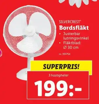 Lidl SILVERCREST Bordsfläkt erbjuda
