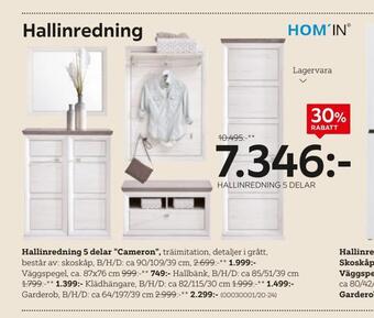 XXXLutz Hallinredning 5 delar erbjuda