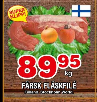 Färsk fläskfilé