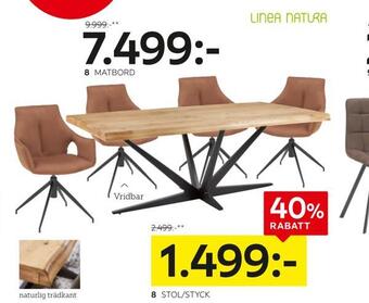 XXXLutz Stol/styck erbjuda