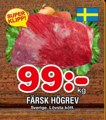 Nya Pulsen Färsk högrev erbjuda