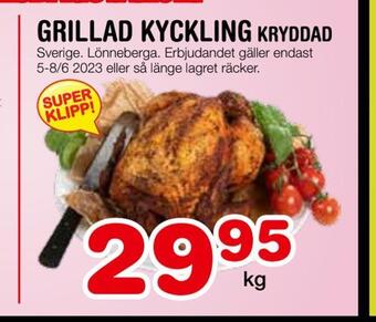 Nya Pulsen Grillad kyckling kryddad erbjuda