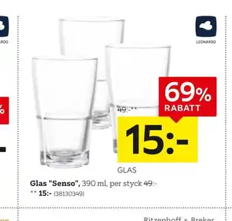 XXXLutz Glas senso erbjuda