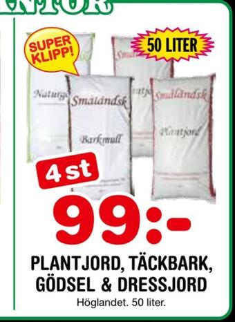 Nya Pulsen Plantjord, täckbark, gödsel & dressjord erbjuda